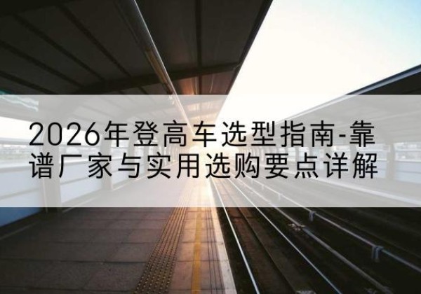 阳曲登高车厂家推荐-2026年登高车选型指南-靠谱厂家与实用选购要点详解